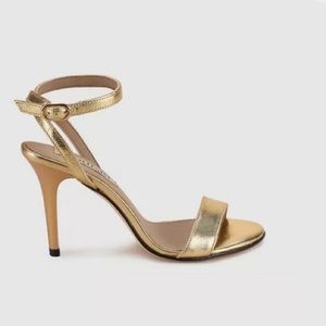 Tommy Hilfiger X Gigi Hadid Gold Sandal Heels